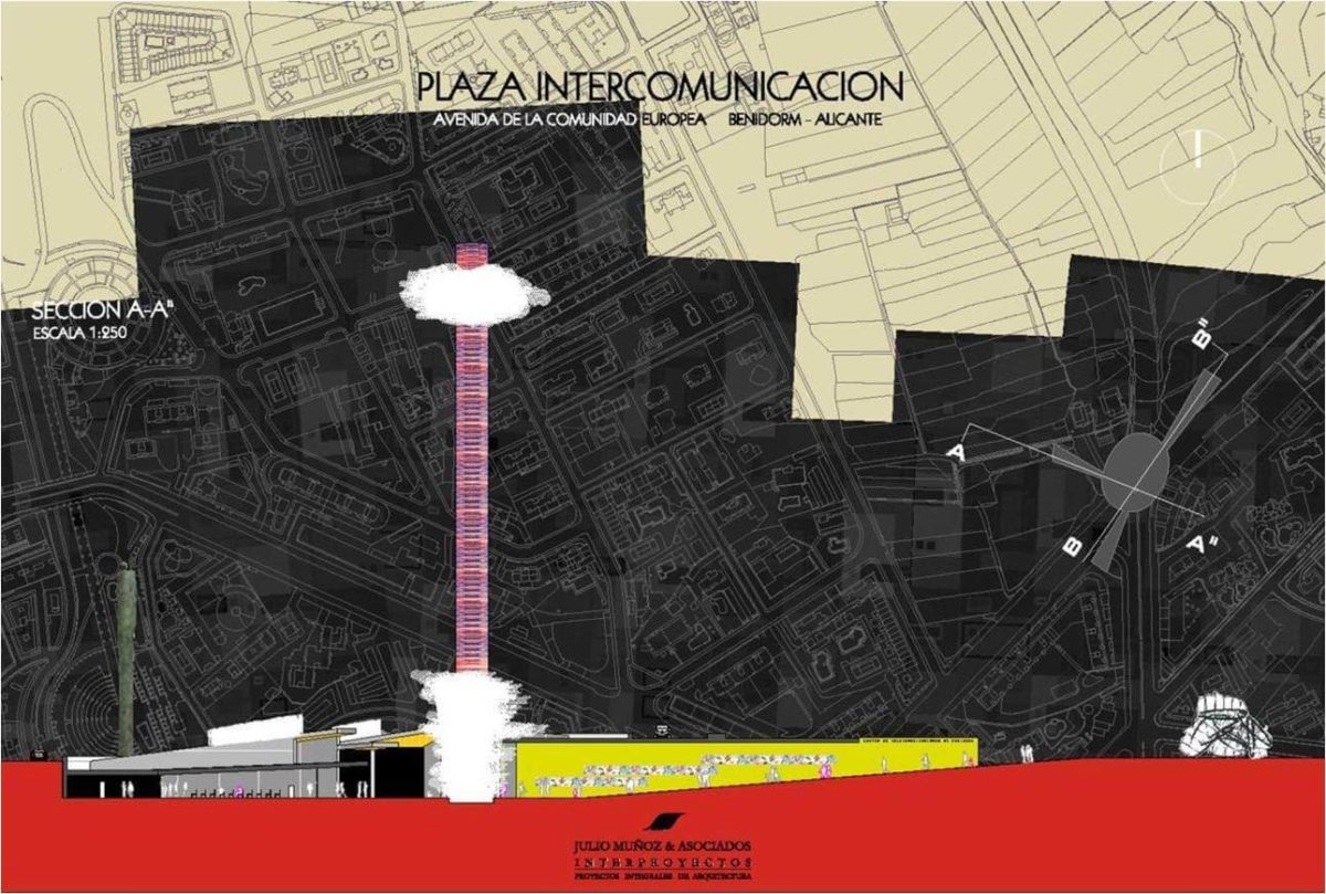 Proyecto de urbanismo plaza Intercomunicación Benidorm