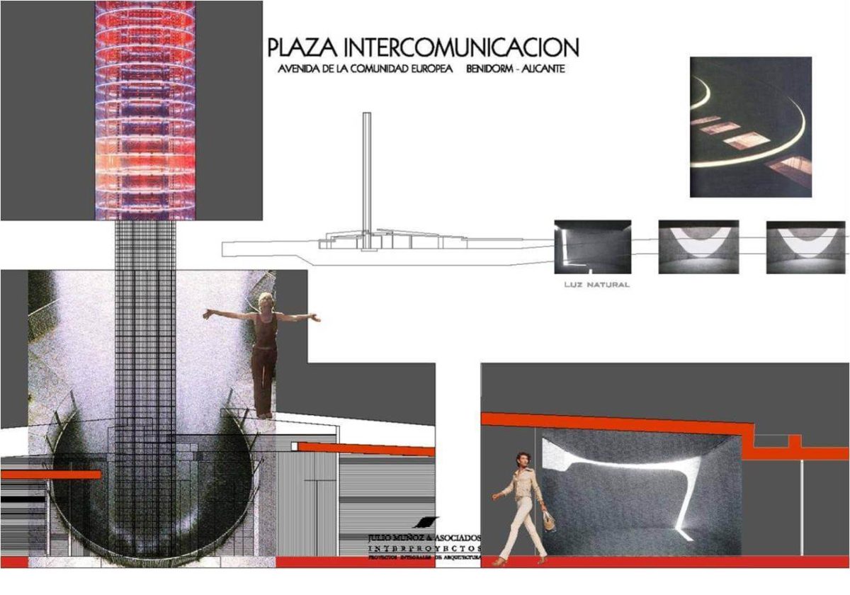 Proyecto de urbanismo plaza Intercomunicación Benidorm